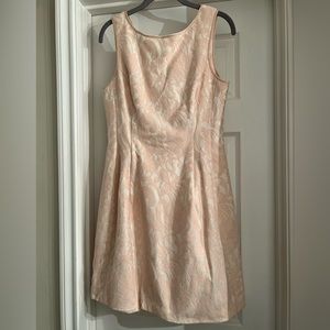 NWT Aidan by Aidan Mattox size 8 Blush Lace Overlay Dress